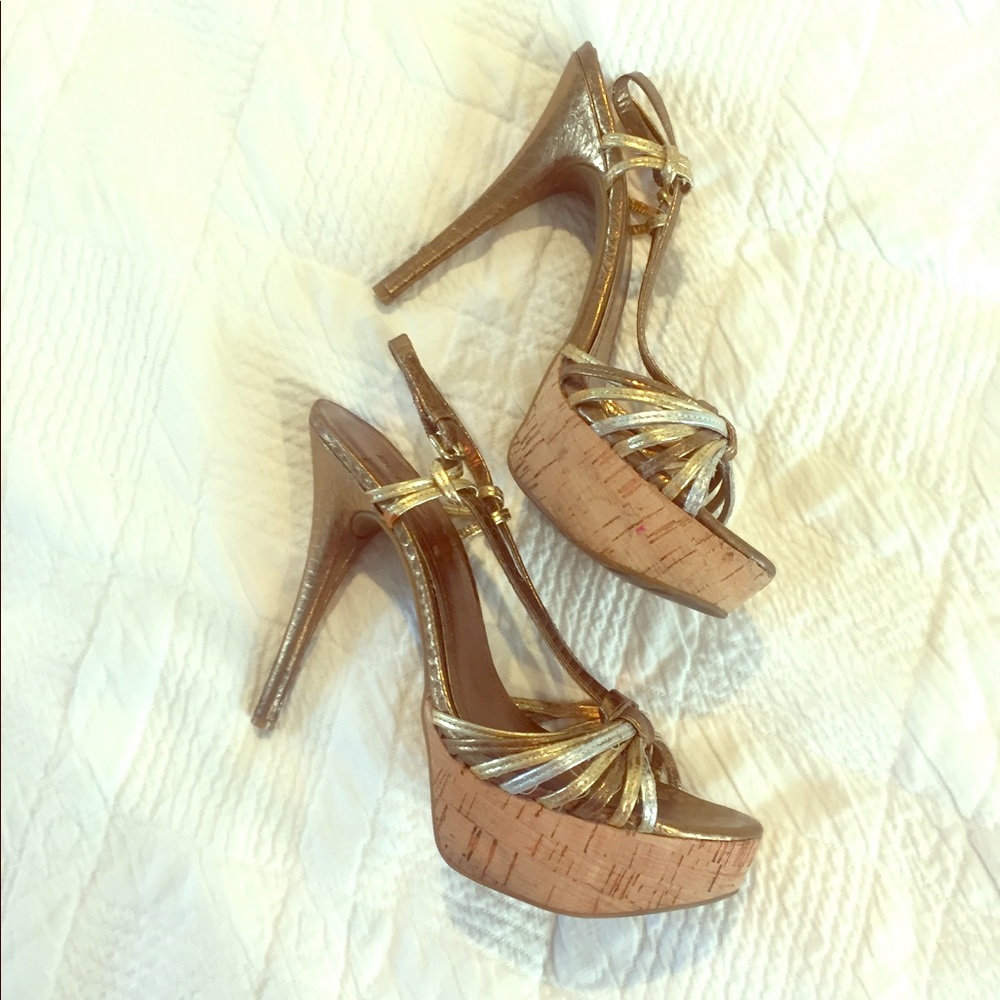 BCBGeneration Santos platform cork stiletto S:7.5